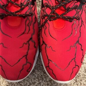 Men's Red and Black Athletic Shoes